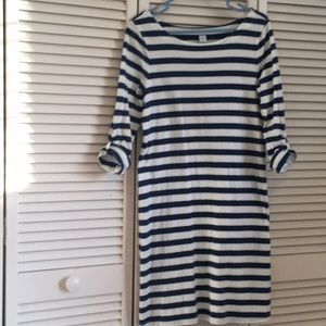 Old Navy 3/4 sleeve cotton stripe dress